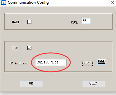 Input the sleep-strip's IP address